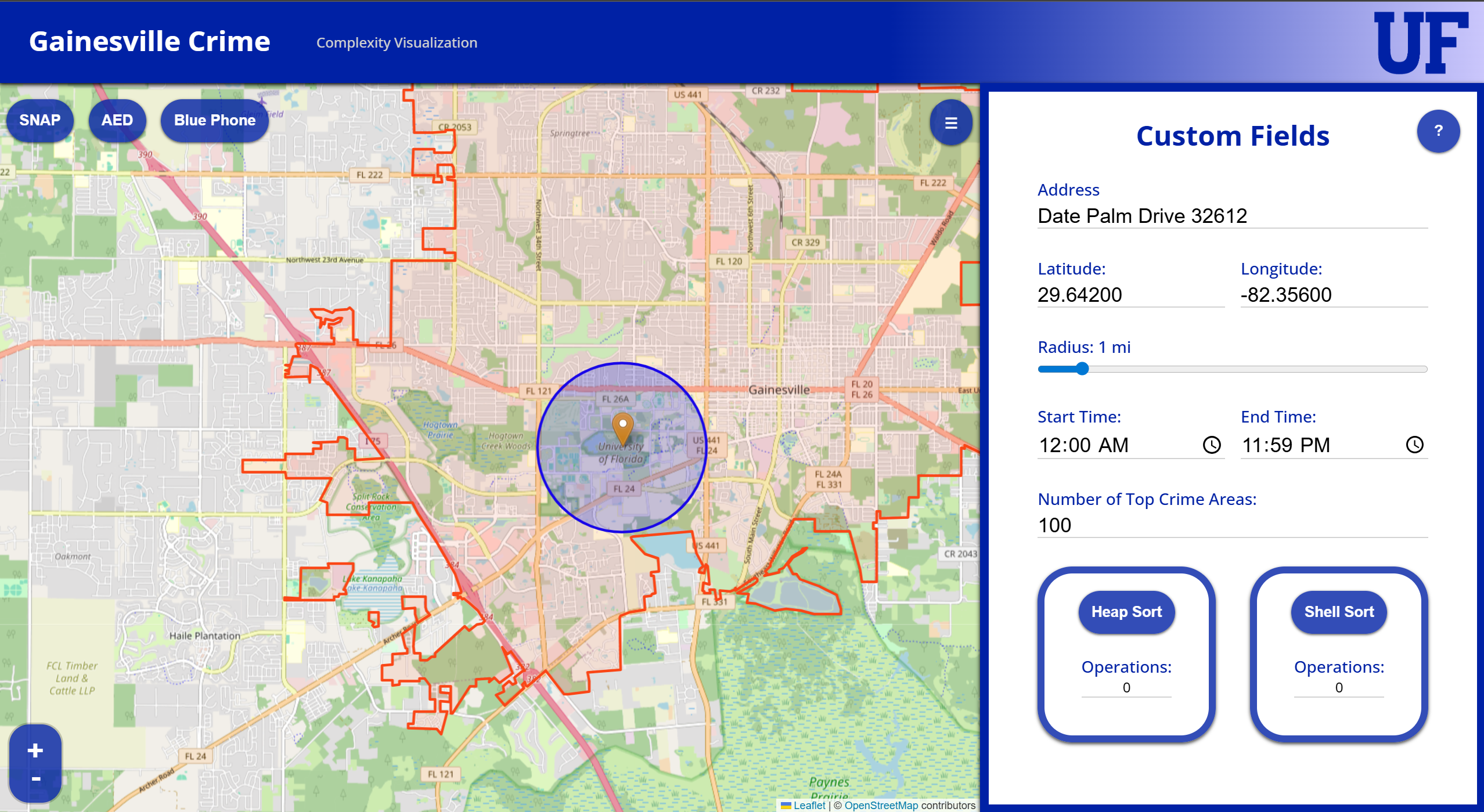 Gainesville Crime screenshot placeholder