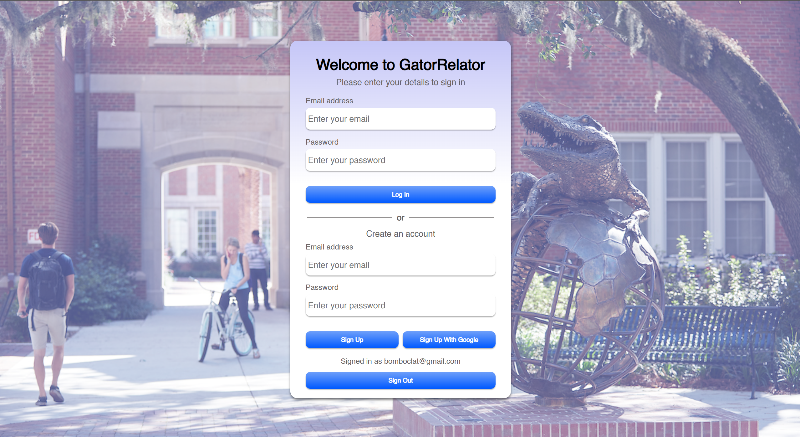GatorRelator screenshot